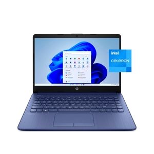 HP Stream 14" Laptop, Intel Celeron N4120, 4GB RAM, 64GB eMMC, Blue, Windows 11